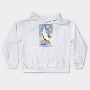 Vintage Travel Poster The Netherlands Holland Kids Hoodie